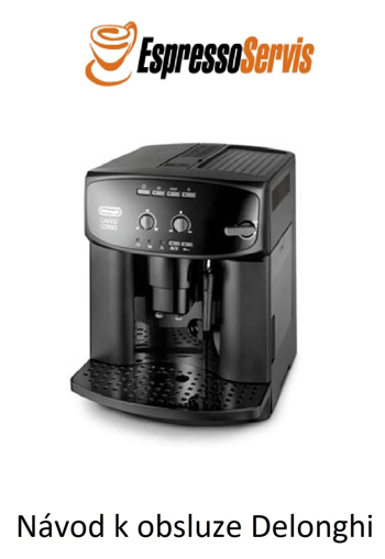 Kép Návod k obsluze Delonghi 2600 CZ - zdarma 