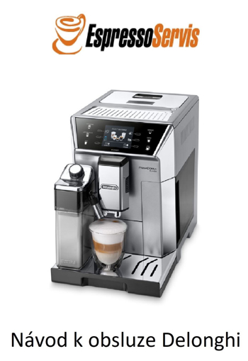 Kép Návod k obsluze Delonghi PrimaDonna Class ECAM 550.75.MS